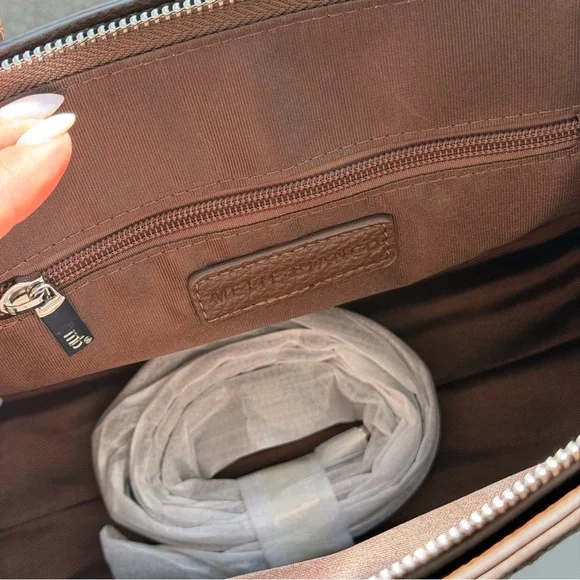 Melie Bianco Marlo Espresso Recycled Vegan Top Handle Bag(new in a box with tag) - Picture 12 of 14
